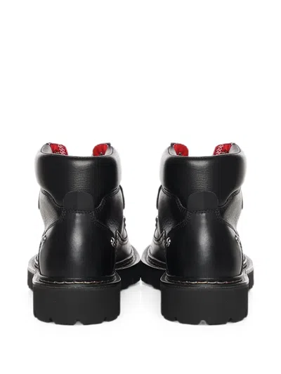 Dsquared2 Lace-up Leather Ankle Boots In Multi