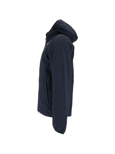 K-way Jack St Warm Double Corto Short Padded Jacket In Blue
