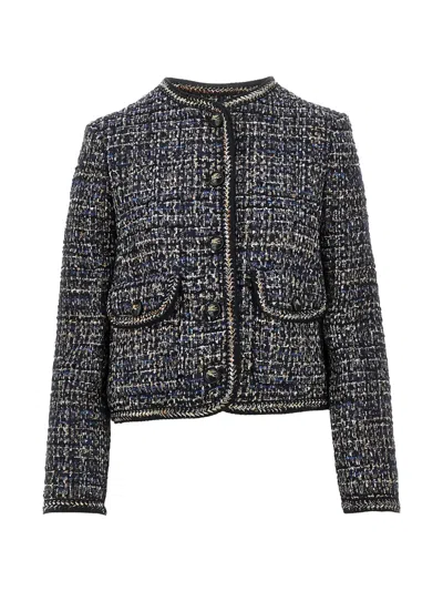 Etro Tweed-effect Button-up Jacket In Multi