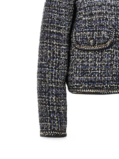 Etro Tweed-effect Button-up Jacket In Multi