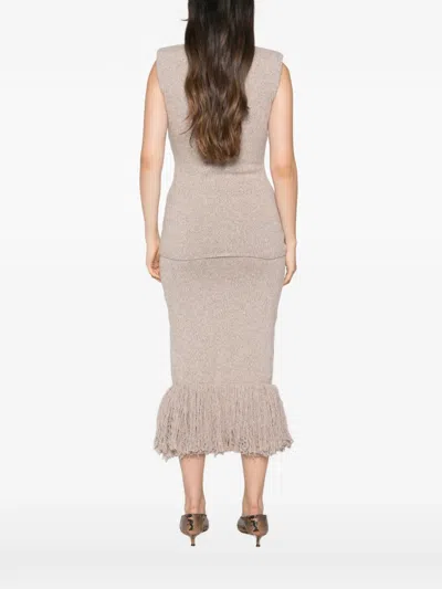 Ely Ely Padded-shoulder Vest In Neutral