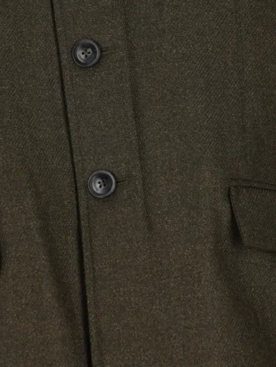 Herno Long-sleeve Button-front Casual Jacket In Green