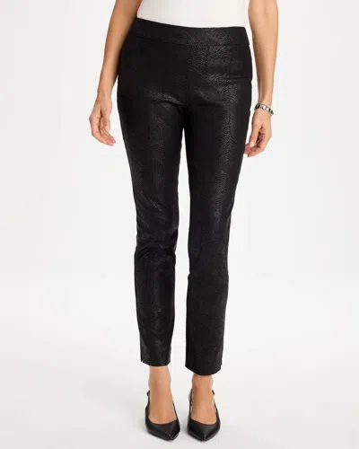 Chico's Brigitte Slim Pull-on Ankle Pants In Black In Black