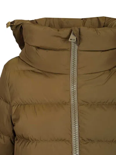 Herno A-shape Down Jacket In Brown