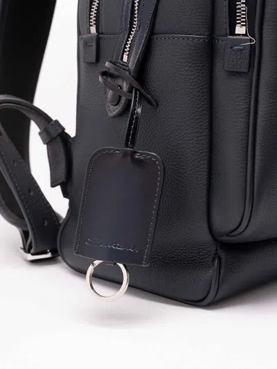 Santoni Backpack In Black