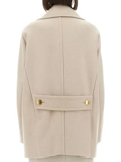 Max Mara Berta Coat In Neutral