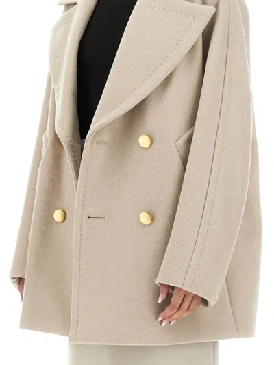 Max Mara Berta Coat In Neutral