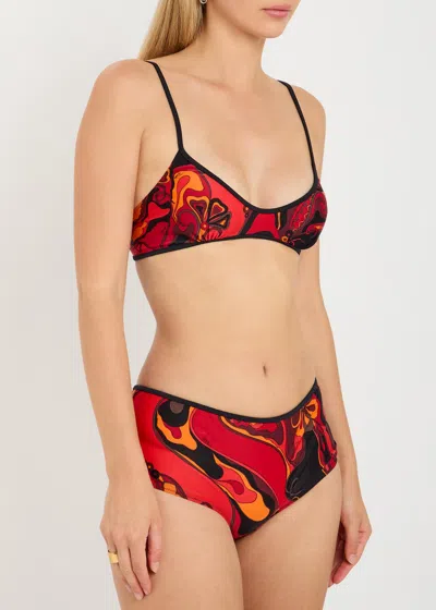 Pucci Printed Bikini Briefs In Multi
