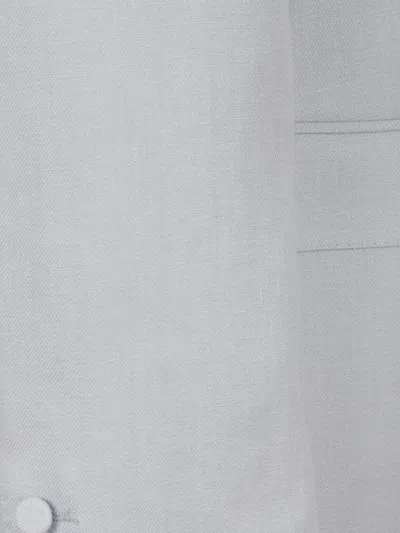 Tagliatore 리넨 싱글 브레스티드 수트 In Gray