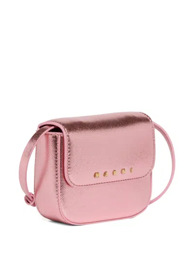 Marni 로고 장식 숄더 백 In Metallic