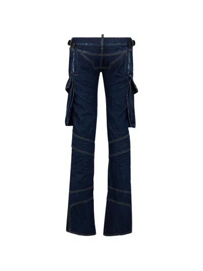 Dsquared2 Multi-pocket Jeans In Blue