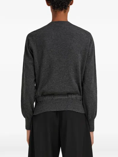 Ferragamo 리본 디테일 가디건 In Black