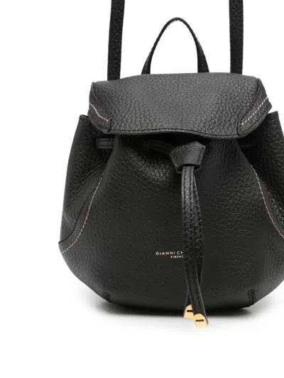 Gianni Chiarini 비올레트 레더 백팩 In Black
