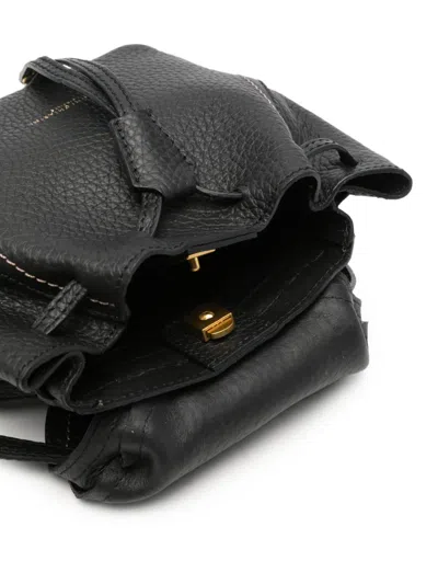Gianni Chiarini 비올레트 레더 백팩 In Black