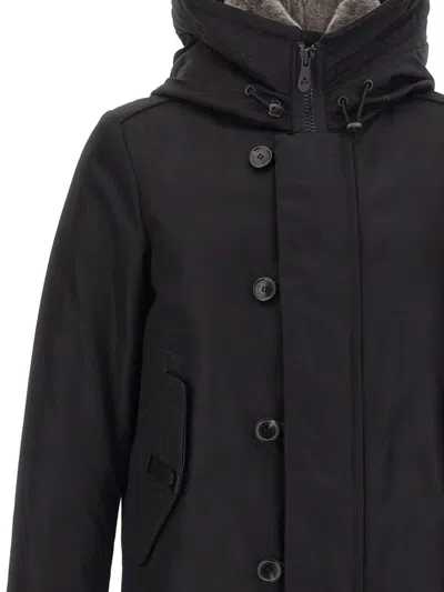 Peuterey Zippered Down Jacket In Black