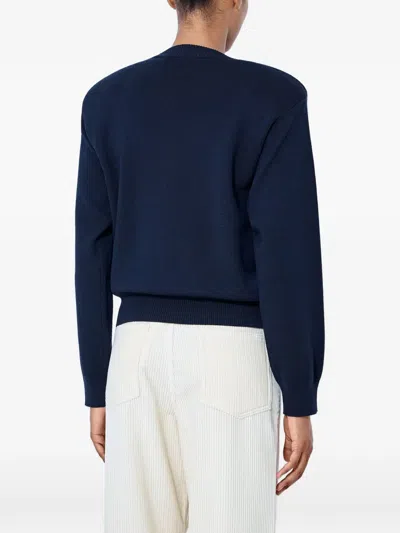 Rohe Fine-knit Long-sleeve Sweater In Blue