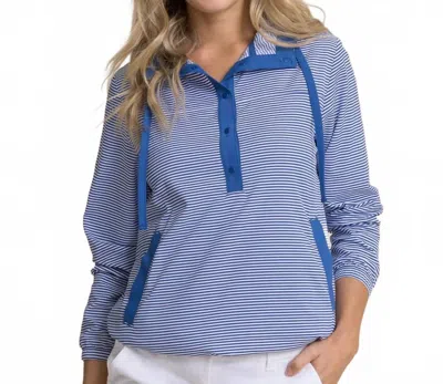 Southern Tide Calie Skip Stripe Popover In Blue