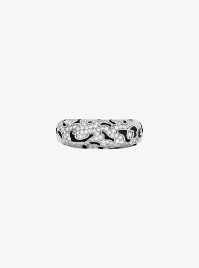 Michael Kors Pavé Leopard Ring In Orange