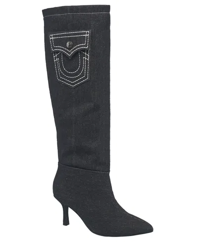 True Religion Denim Boot In Black