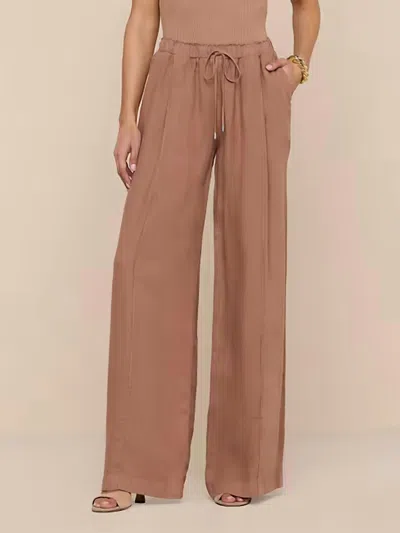L'agence Connie Drawstring Trouser In Hazelnut In Brown
