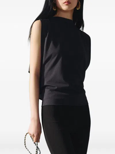 Jacquemus Resort Le Marcel Moisson Top In Black