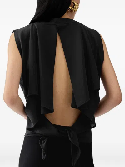 Jacquemus Resort Le Marcel Moisson Top In Black