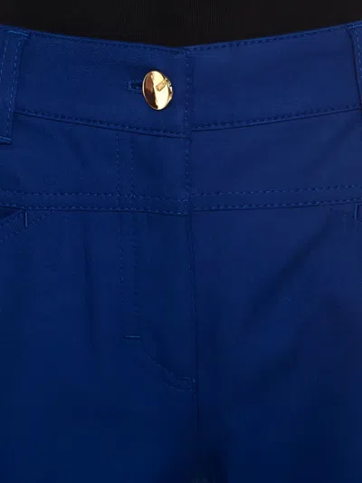 Pre-owned Escada Side-pockets Trousers In Blue