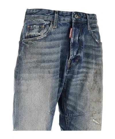Dsquared2 Belt-loop Jeans In Blue