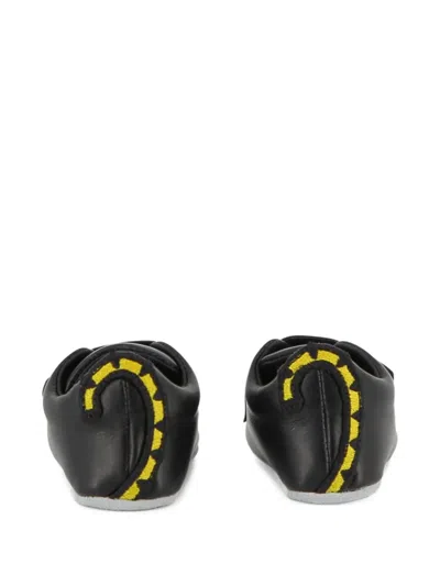 Kenzo Logo-print Touch-strap Slippers In Black