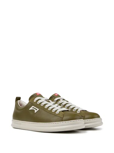 Camper Runner Four Leather Sneaker In Green
