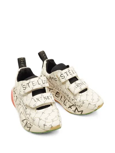 Pre-owned Stella Mccartney Eclypse Touch-strap Sneakers In White