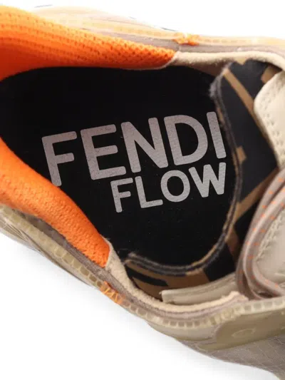 Pre-owned Fendi 2010s Flow Sneakers In Grey
