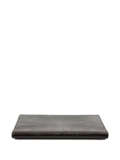 Pre-owned Hermes 2000s Lizard-skin Effect Diary Cover In Black