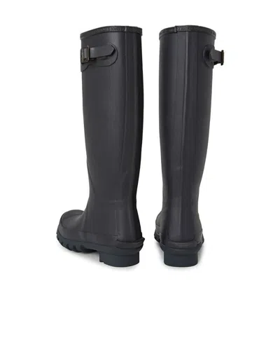 Barbour Logo Tall Rain Boots In Blue