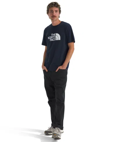 The North Face M Evolution Half Dome Regular Short Sleeve Tee In Summit Navy,white
