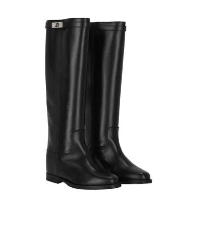 Via Roma 15 Pull-on Tall Boots In Black