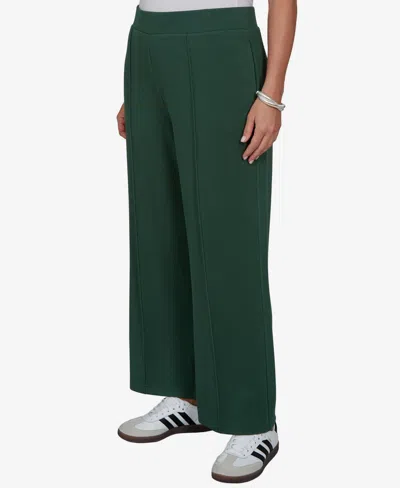 Ruby Rd. Plus Size Sleek Seam Knit Pull-on Pant In Green