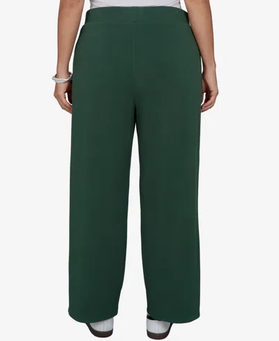 Ruby Rd. Plus Size Sleek Seam Knit Pull-on Pant In Green