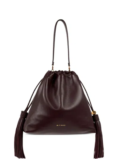 Etro Medium Kalispera Shoulder Bag In Brown
