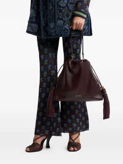 Etro Medium Kalispera Shoulder Bag In Brown