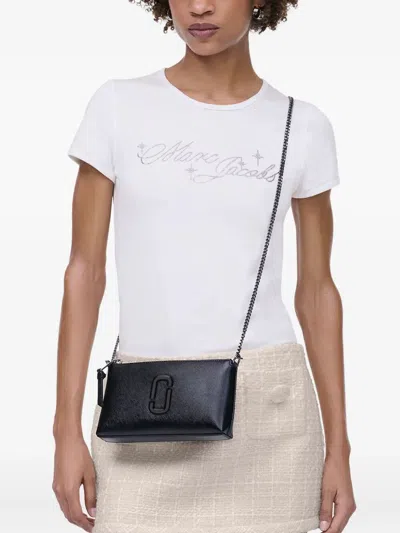 Marc Jacobs The Pochette Leather Shoulder Bag In Black