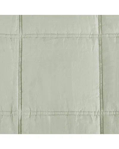 Awesome Home Linen Solid Comforter Set In Green