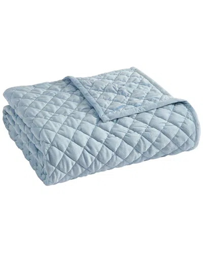 Martha Stewart Simone Solid Reversible Blanket In Multi