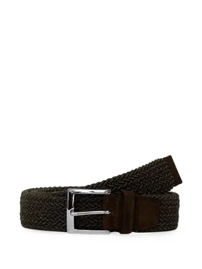Orciani Woven Elasticated Belt In Brown