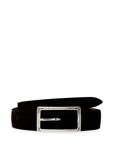 Orciani Suede Belt In Black