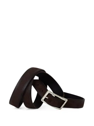 Orciani Suede Belt In Black