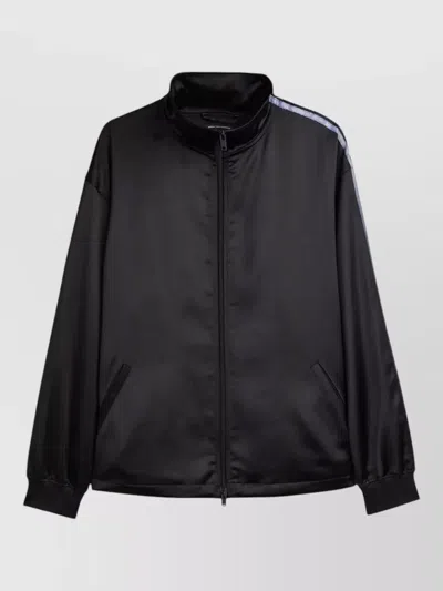 Y-3 Technical Fabric Sweatshirt With Iconic Side Stripes In Black