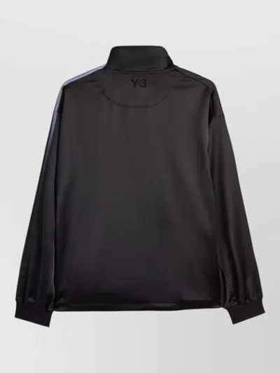 Y-3 Technical Fabric Sweatshirt With Iconic Side Stripes In Black