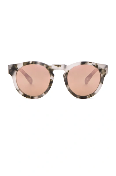 Westward Leaning X Olivia Palermo Voyager 15 Sunglasses In Pepper Tortoise & Rose Gold