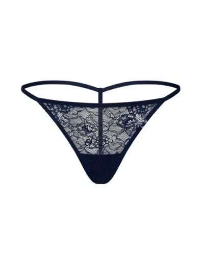Adore Me Lynn G-string Panties In Blue